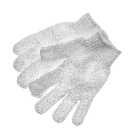 Exfoliating Bath Gloves Pack Of 4 For Smooth Soft Skin And Gentle Daily Scrub That Boosts Circulation And Improves Texture Removes Dead