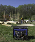 Beast 6600 Watt Portable Generator For Home Backup With Remote Start at construction site