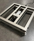 Straight Up 16 By 20 Inch Floor Scale With No Sweat Waterproof Washdown Deck NTEP Legal For Trade Certified 400 Pound Capacity stainless steel frame