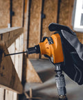 Palm Sized Pneumatic Nailer For Tight Spaces Drives 6D To 16D Nails Into Wood in construction setting