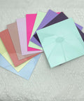 Top view of 10-color 3mm acrylic sheets, 8x8 in (200x200mm), square pastel sheets for laser cutting