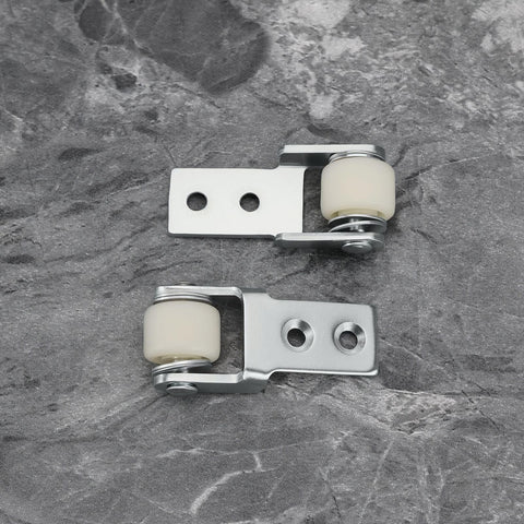8 Pack 15mm Sliding Door Track Guide Wheels for Dining Tables Closets and Glass Doors shown on marble surface