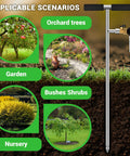 Deep Root Watering Spike For Trees With Fertilizer Bottle Stainless Steel Root Feeder Brass Valve T Handle Irrigation Tool