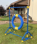 Endurance Agility Tire Jump for Dogs With Lightweight PVC Frame for Indoor or Outdoor Training Standard Tire Included