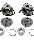Front And Rear Wheel Bearing And Hub Assembly Kit For Ford And Mercury RWD Vehicles, Bolt-On Hub Bearing Set With Sealed Units