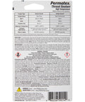 Back of packaging for Permatex High Temperature Thread Sealant showing product details and instructions.