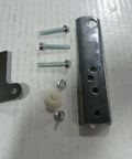 Beefed Up Hinge Assembly With Bolt And Latch Components For Doors And Cabinets, showing rugged steel parts on a table.