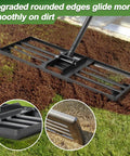 Heavy Duty Lawn Leveling Rake With 30 Inch Blade And Adjustable Handle For Easy Yard Dirt Grading