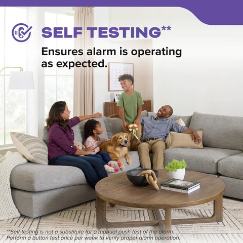 Hardwired 2 In 1 Smoke And Carbon Monoxide Detector With 10-Year Battery, 85dB Alarm, Red LED Indicator, Model 30CUA10, Ideal For Home Safety, Faster Smoke Detection And Reliable CO Alerts, Easy Install And Low Battery Maintenance, self-testing home safety ad