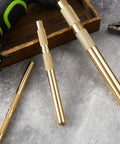Brass Drift Punch Set, 3 Piece, Three Sizes Three Quarter Inch, One Half Inch, and Three Eighth Inch, Pro Grade For Automotive And Machinery Repair