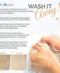 Instructions on washing Pack Of 4 Heavy Duty 4x12 Canvas Drop Cloths For Painting And Art Supplies, 8oz Duck Fabric.