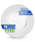 16 Inch Microwave Glass Turntable Replacement Plate Fits WB49X10189 GE Microwave with packaging label