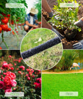 Customizable Soaker Hose System With 50 Ft 1/2 Inch Soaker Hose And 25 Ft PVC Garden Hose, Drip Irrigation Kit With Reinforced Fittings