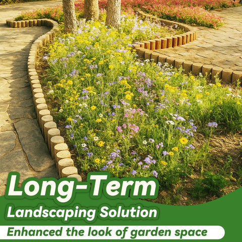 Flexible Landscape Edging Kit With Anchoring Spikes For Flower Beds Lawns Gardens And Pathways defining garden border