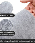 Heavy Duty Waterproof Membrane Roll For Showers And Saunas With Solid PE Fabric Underlayment Coating, showcasing gray fiber material.