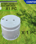 10 Inch Underground Electrical Junction Box For Outdoor Wiring In Ground Splice Box With Removable Lid, Heavy Duty PVC Construction