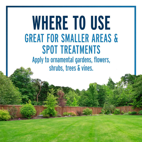 Lush garden with trees and shrubs for Deer And Rabbit Repellent 2 Pack Ready To Use Gallon Rain Resistant Spray.