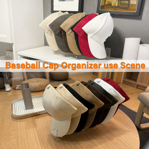 Top Shelf Clear Acrylic Baseball Cap Organizer 2 Pack Hat Rack For Sneakerhead Stash Minimalist Grid Layout With Solid Stack Support And Easy Collapse Build For Fresh Closet Flex