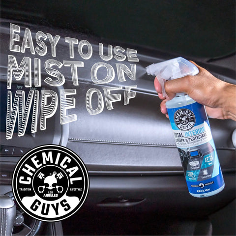 All In One Interior Cleaner And Protectant For Cars, 16 Oz Two Pack, Safe On Leather Vinyl Plastic Rubber And Glass, Delivers A Fresh Showroom Finish For Dash And Interior Surfaces. Spray bottle cleaning car interior