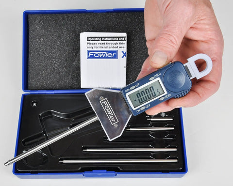 Electronic Depth Gauge With 0-16 Inch Range And 406 Millimeters, LCD Display, Inch Metric Fractions, Zero Setting, Hold Function, Pro Grade Depth Tool For Machinists And Shop Techs