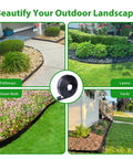 Heavy Duty Landscape Edging Border 100 Ft Roll 2 Inch Tall With 180 Spikes Flexible Vinyl Plastic Garden Border in outdoor use