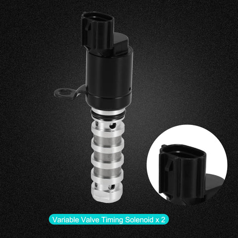 Beefed-Up Oil Control Valve Solenoid For 1.6L L4 Engine With Variable Valve Timing, OCV Solenoid Compatible With Hyundai Accent Veloster 2012 2013 2014 2015 2016 And Kia Forte Koup Forte5 Rio Soul 2012 2013 2014 2015 2016, OEM 918024 243552B700, close-up view