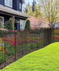 Beefy No Dig Garden Fence Kit Ten Panels Forty Inch High Twenty Seven Inch Wide Each Stretching Twenty Two And A Half Feet Long With Reinforced Square Tube Rustproof Build No Dig Stakes Ideal Outdoor Yard Fence For Dogs Pets Groundhogs And Raccoons installed in a garden