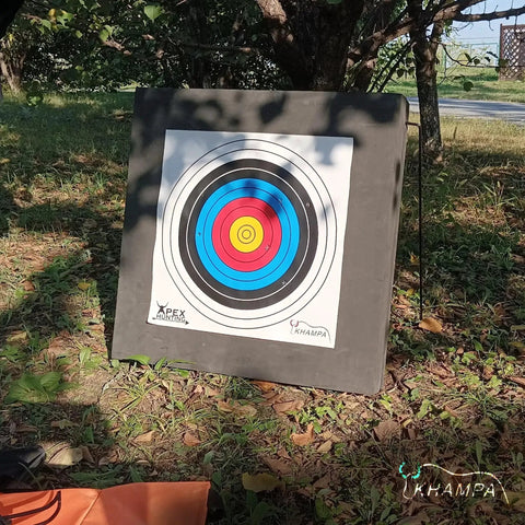 Backyard Archery Target For Practice 2x2 Foot Foam Backstop For Crossbow Or Compound Bow Durable High Density Foam