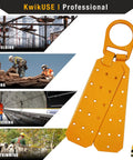 Tsunami Kit All-In-One Premium Braided Rope Vertical Lifeline With One D Ring Safety Harness Heavy-Duty roof anchor display