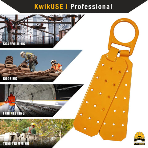 Tsunami Kit All-In-One Premium Braided Rope Vertical Lifeline With One D Ring Safety Harness Heavy-Duty roof anchor display