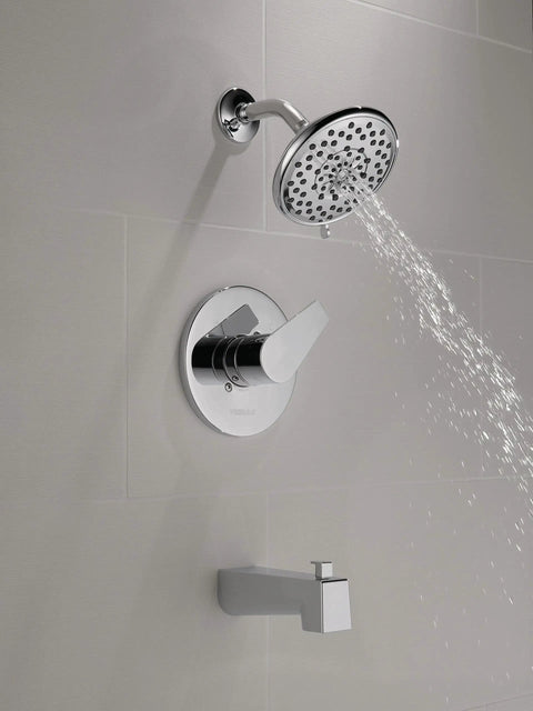 Xander Tub Shower Trim Kit Chrome Finish With Full Body Spray, Massaging Spray, Pause Water Flow, Soft Rubber Touch Clean Spray Face