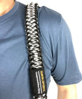 Paracord Compound Bow Sling With V2 Magnetic Connection Lightweight Hands Free Shoulder Carrier in close-up view