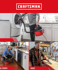Person using Genuine General Debris Replacement Filter Bags With Retaining Band for 2.5-gallon shop vac in home and workshop