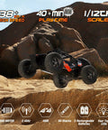 1-12 Scale All Terrain RC Truck With 4x4 Drive High Speed 38 Km/h Remote Control Car 2.4G Radio Long Range Off Road Toy jumping on rocks