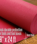 Heavy Duty Tool Box Liner 18 Inch By 24 Feet 3 mm Thick Stay Put Surface That Grips Tools And Keeps Them Protected And Organized For Garage Shelves Tool Chest And Cabinets Red in a roll.