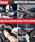 Mechanics using Three Eighths Inch Drive Extra Long Allen Hex Socket Set, 19 Piece SAE And Metric, S2 Alloy Steel Auto Repair Tools