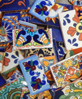 10 Pound Bundle Of Broken Mexican Talavera Tiles For Mosaic Projects And DIY Decor, Handcrafted Dope Colorful Tile Shards