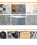 Materials suitable and not for Diamond Core Drill Bits Set 6mm To 65mm Vacuum Brazed Tile Hole Saw 9 Pieces Pro Grade