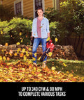 Person using Cordless 20V Max Weed Wacker And Leaf Blower Combo Kit With Battery And Charger Included For Quick Yard Cleanup