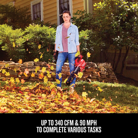 Person using Cordless 20V Max Weed Wacker And Leaf Blower Combo Kit With Battery And Charger Included For Quick Yard Cleanup