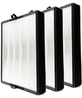 Three-pack True HEPA Filter Replacement for Breathe 45i Smart Flex Air Purifier with activated charcoal odor busting feature.
