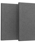 Pro Grade 2 Inch Thick Fiberglass Acoustic Panels With No Fuss Wall Hardware Two Pack Heather Grey acoustic panels.