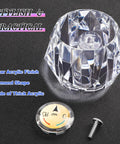 One Pack Clear Faucet Handle Compatible With Delta RP2391 Replacement Knob with offset hole, clear acrylic finish