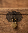 Old School European Style Zinc Alloy Decorative Hinges And Latches Set For Craft Boxes And Trunks, Rust Resistant, Coffee Color Hardware