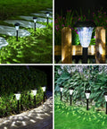 12 Pack Solar Lights Outdoor Waterproof IP65 Cool White Pathway Landscape Lighting for Garden Patio Yard Walkways