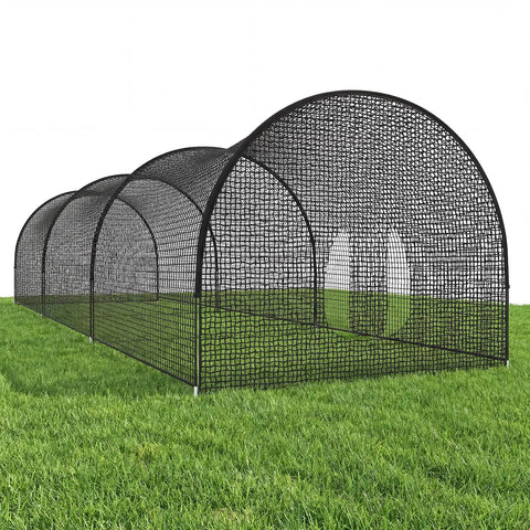 33 Foot Baseball Batting Cage With Frame And Net Full Enclosure For Backyard Practice Space showing polyester net structure