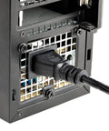 10 Ft Computer Power Cord NEMA 5-15P To C13 For Home Office Desktop Setup Printers PC Monitors 18 AWG 125V 10A Black Replacement Cable UL Listed Durable Fully Molded Strain Relief connected to computer