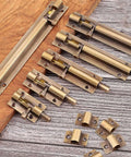 Vintage Bronze Barrel Bolt Latch For Barn Doors Heavy Duty Sliding Door Lock 1.5 Inch To 10 Inch Sizes Copper Construction