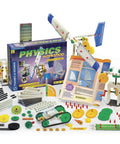 Hands-On Physics Workshop Kit With Over 300 Pieces Build A Windmill Two-Speed Crane Sail Car Mars Robot And Hammer Machine displayed