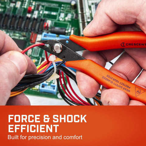Mini Shear Cutter Pliers Set For Electrician Use Up To 20 Gauge AWG Soft Wires 0.8 mm cutting wires with orange grips